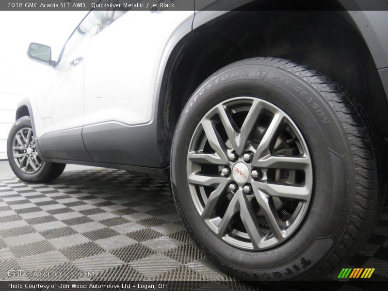 Quicksilver Metallic / Jet Black 2018 GMC Acadia SLT AWD