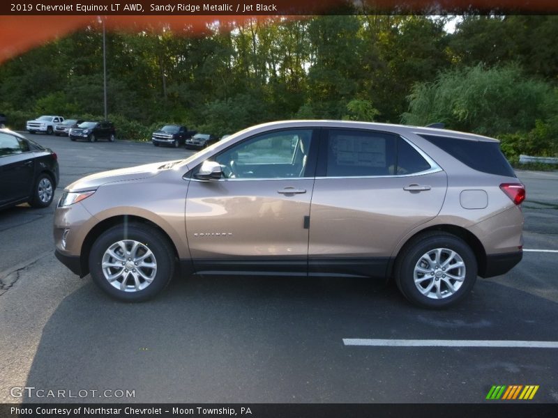 Sandy Ridge Metallic / Jet Black 2019 Chevrolet Equinox LT AWD