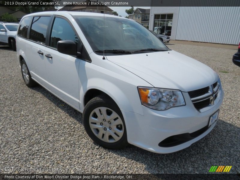 White Knuckle / Black/Light Graystone 2019 Dodge Grand Caravan SE