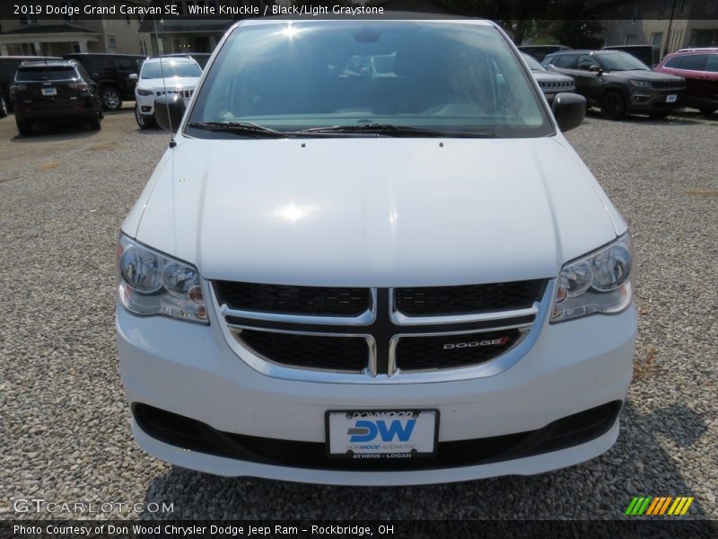 White Knuckle / Black/Light Graystone 2019 Dodge Grand Caravan SE