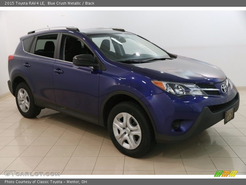 Blue Crush Metallic / Black 2015 Toyota RAV4 LE