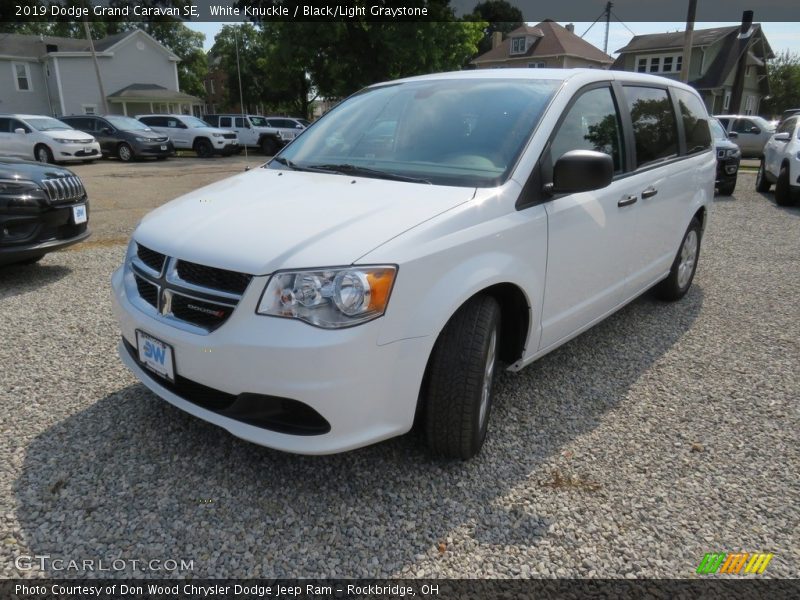White Knuckle / Black/Light Graystone 2019 Dodge Grand Caravan SE