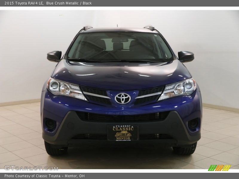 Blue Crush Metallic / Black 2015 Toyota RAV4 LE
