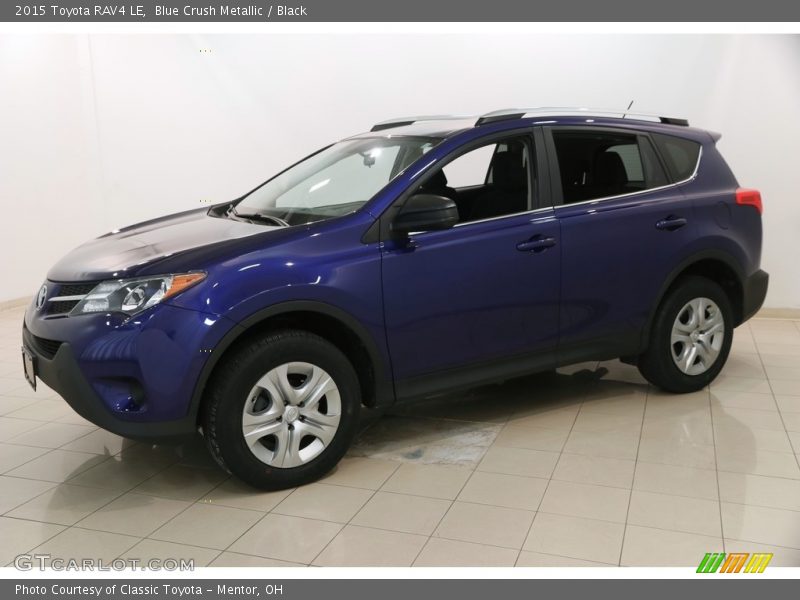 Blue Crush Metallic / Black 2015 Toyota RAV4 LE