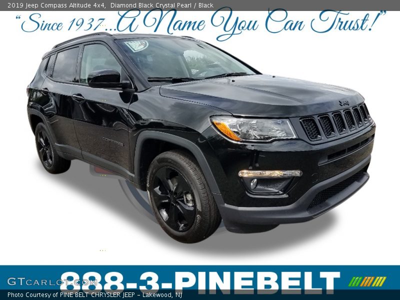 Diamond Black Crystal Pearl / Black 2019 Jeep Compass Altitude 4x4