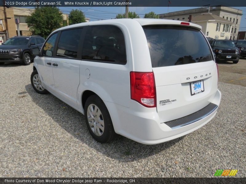 White Knuckle / Black/Light Graystone 2019 Dodge Grand Caravan SE