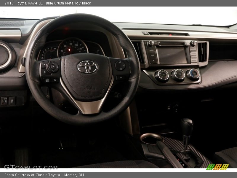 Blue Crush Metallic / Black 2015 Toyota RAV4 LE