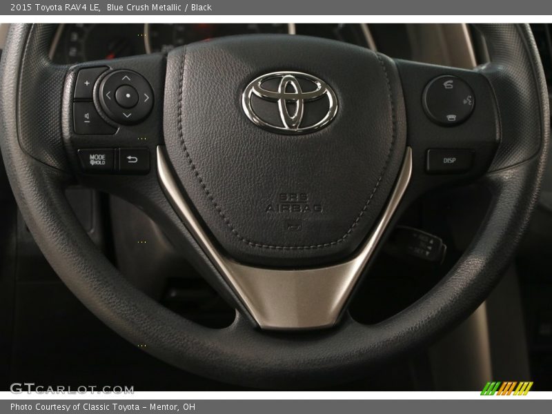 Blue Crush Metallic / Black 2015 Toyota RAV4 LE