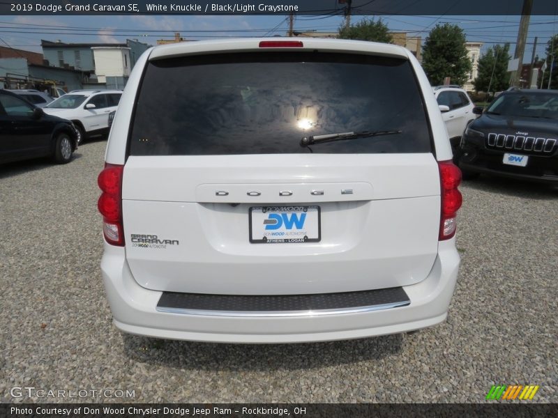 White Knuckle / Black/Light Graystone 2019 Dodge Grand Caravan SE