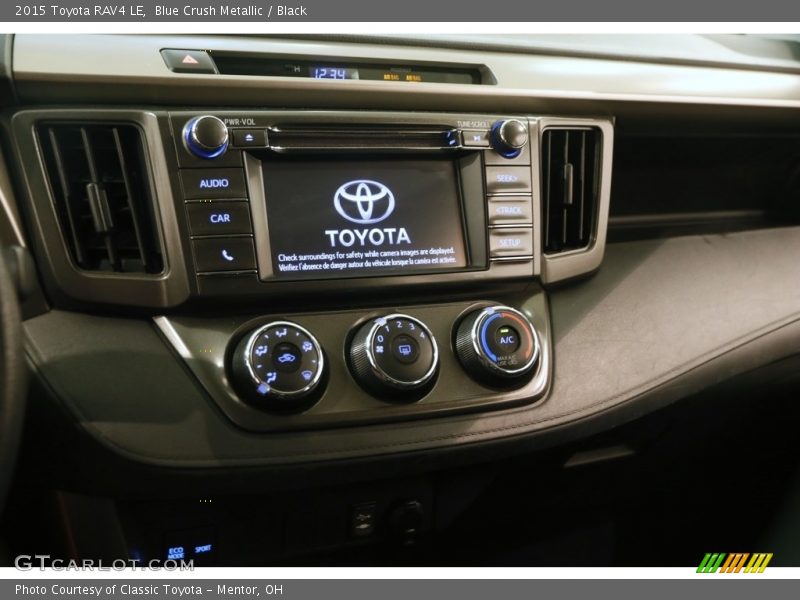 Blue Crush Metallic / Black 2015 Toyota RAV4 LE