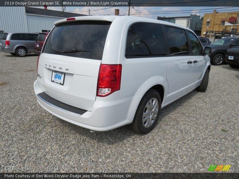 White Knuckle / Black/Light Graystone 2019 Dodge Grand Caravan SE
