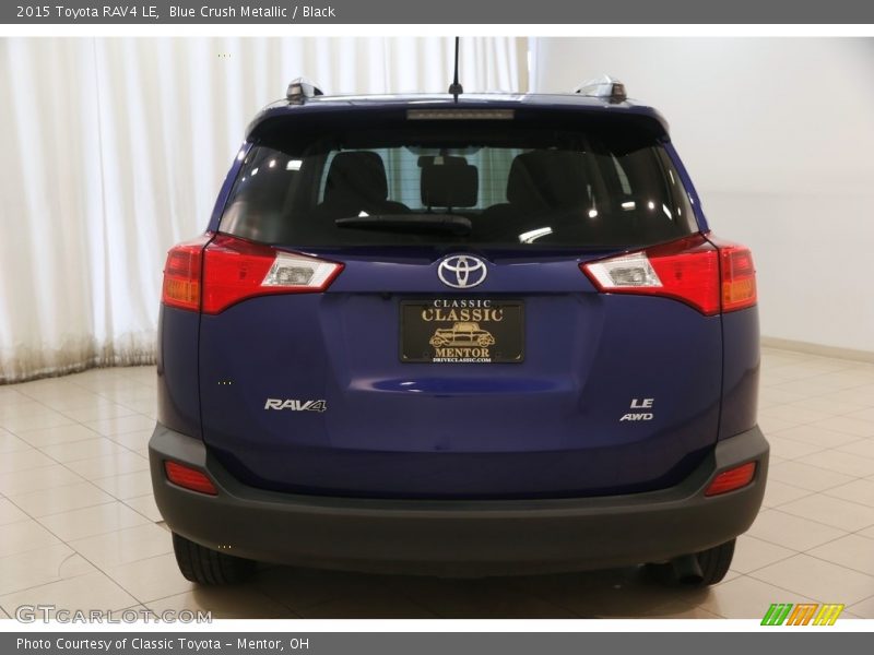 Blue Crush Metallic / Black 2015 Toyota RAV4 LE