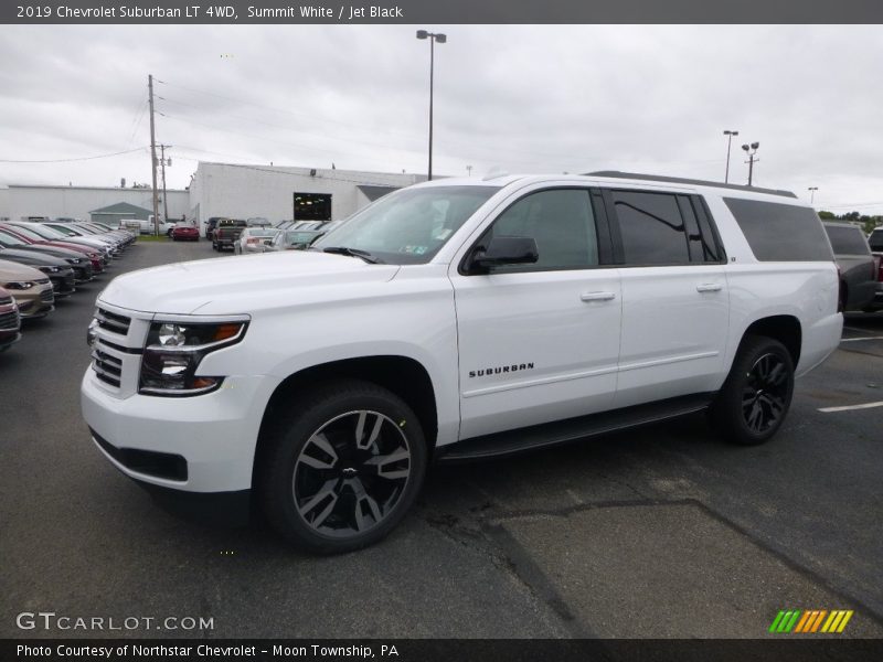 Summit White / Jet Black 2019 Chevrolet Suburban LT 4WD