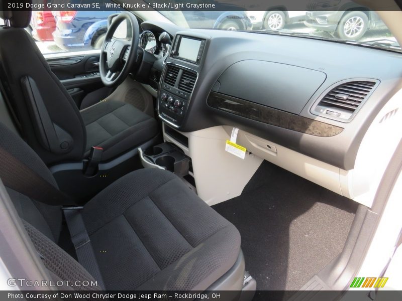 White Knuckle / Black/Light Graystone 2019 Dodge Grand Caravan SE