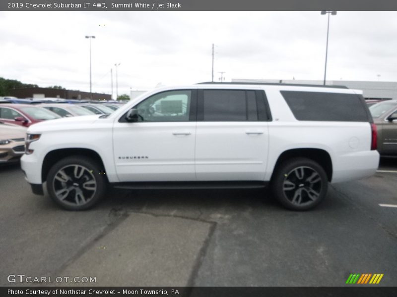 Summit White / Jet Black 2019 Chevrolet Suburban LT 4WD