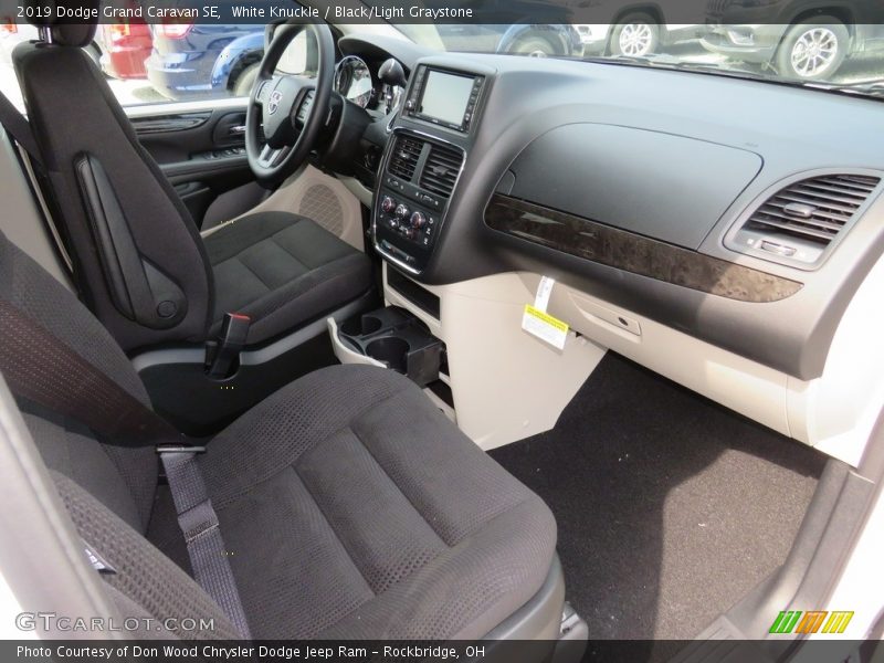 White Knuckle / Black/Light Graystone 2019 Dodge Grand Caravan SE
