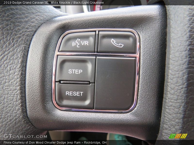 White Knuckle / Black/Light Graystone 2019 Dodge Grand Caravan SE
