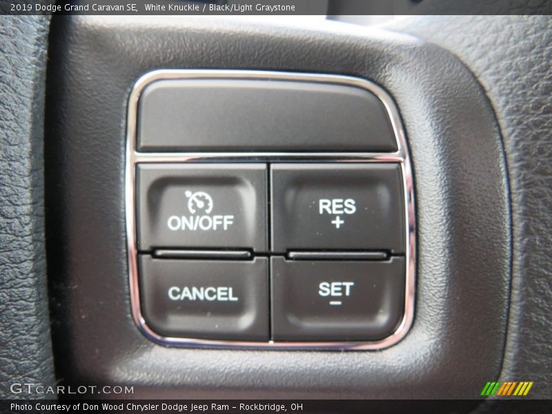 White Knuckle / Black/Light Graystone 2019 Dodge Grand Caravan SE