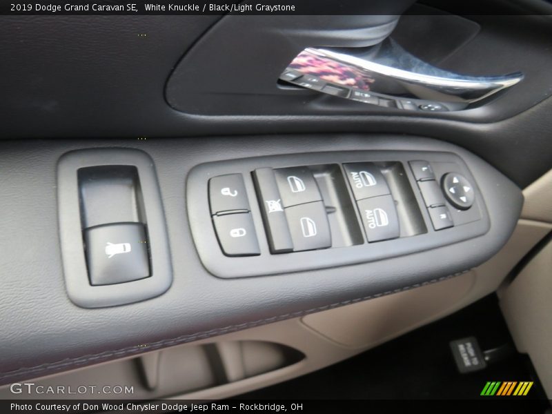 White Knuckle / Black/Light Graystone 2019 Dodge Grand Caravan SE