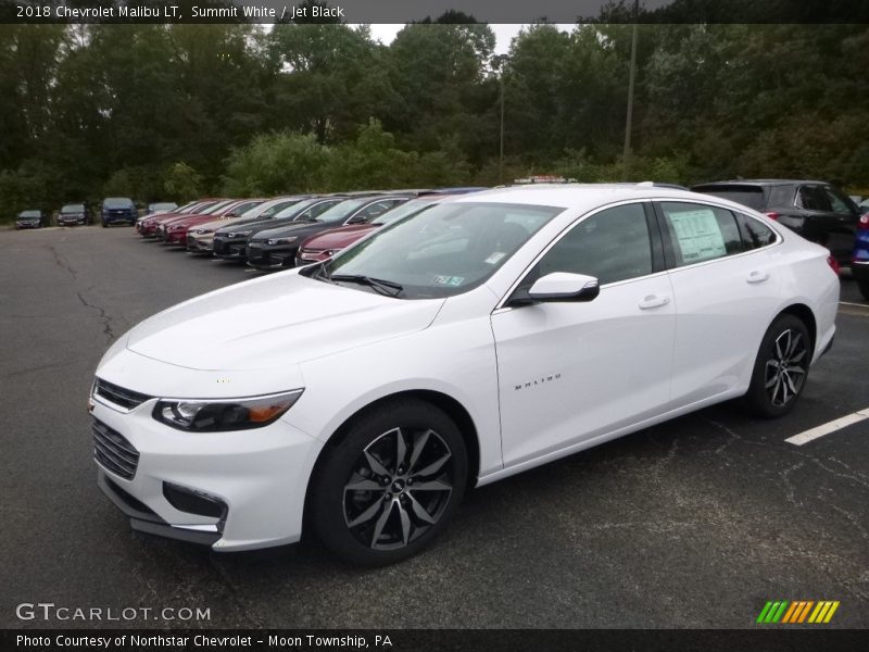 Summit White / Jet Black 2018 Chevrolet Malibu LT