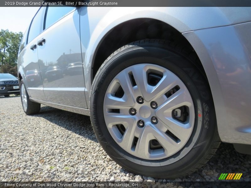 Billet / Black/Light Graystone 2019 Dodge Grand Caravan SE