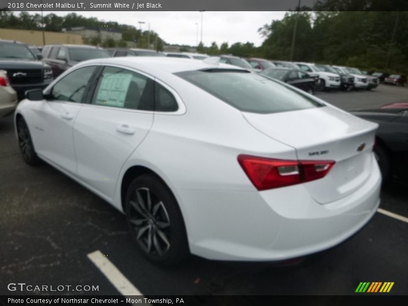 Summit White / Jet Black 2018 Chevrolet Malibu LT