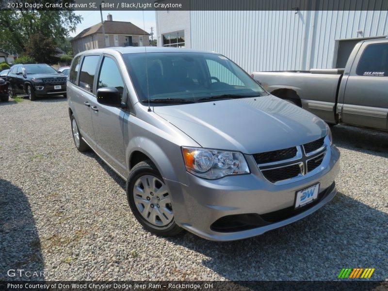 Billet / Black/Light Graystone 2019 Dodge Grand Caravan SE