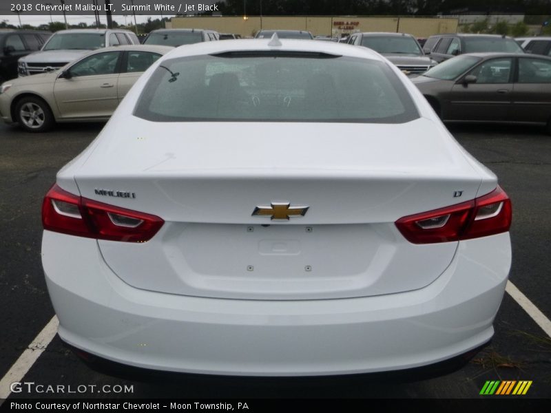 Summit White / Jet Black 2018 Chevrolet Malibu LT