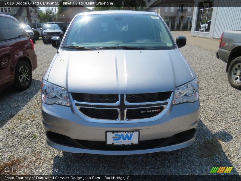 Billet / Black/Light Graystone 2019 Dodge Grand Caravan SE