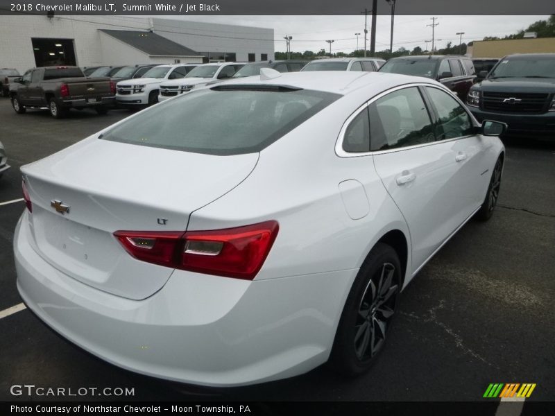 Summit White / Jet Black 2018 Chevrolet Malibu LT