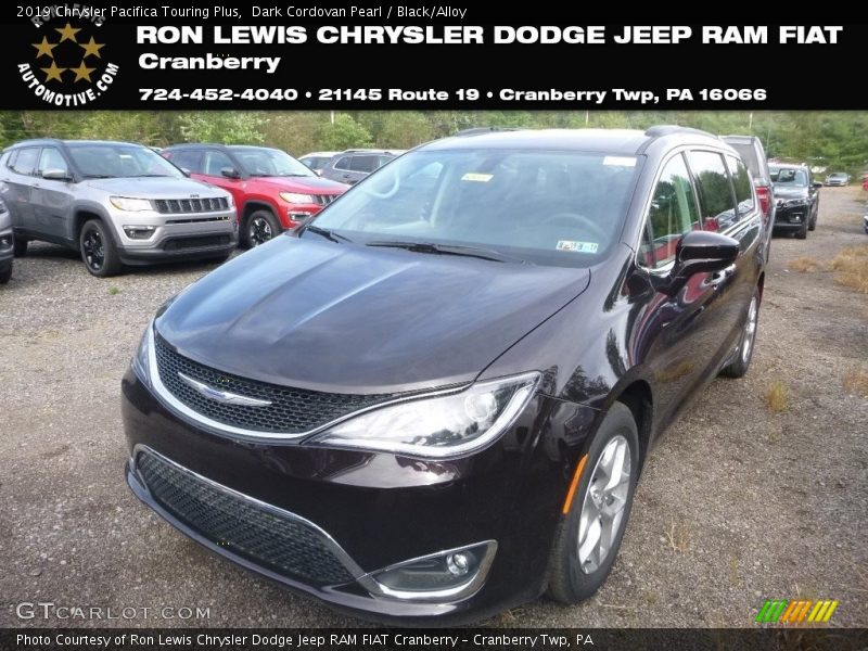 Dark Cordovan Pearl / Black/Alloy 2019 Chrysler Pacifica Touring Plus