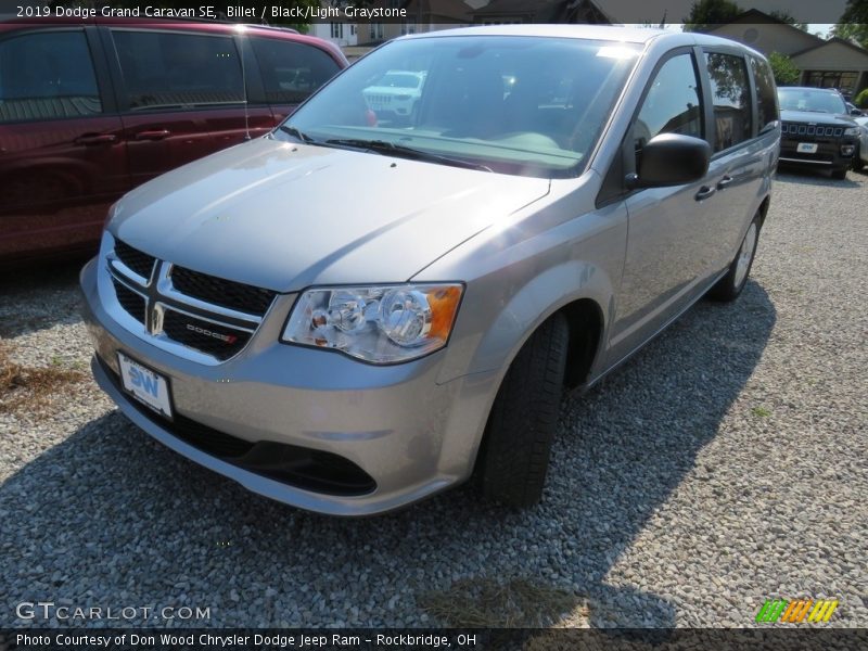 Billet / Black/Light Graystone 2019 Dodge Grand Caravan SE