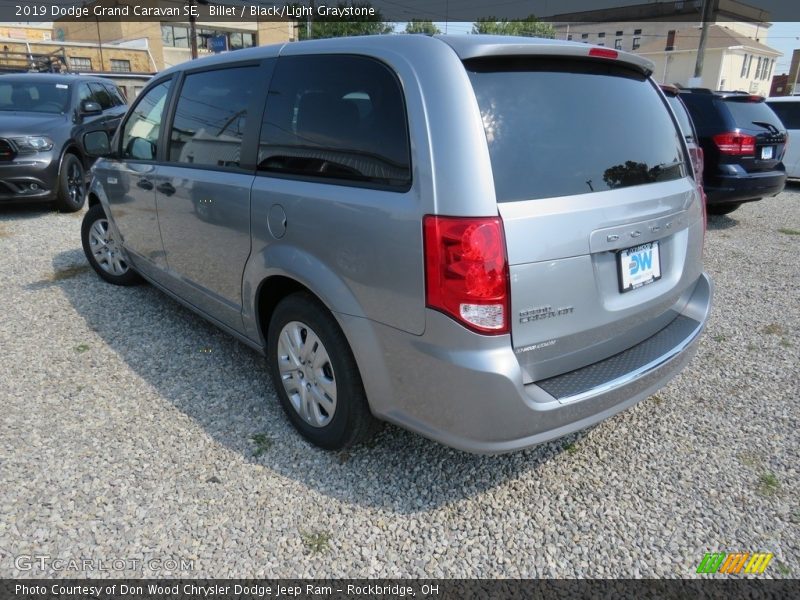 Billet / Black/Light Graystone 2019 Dodge Grand Caravan SE