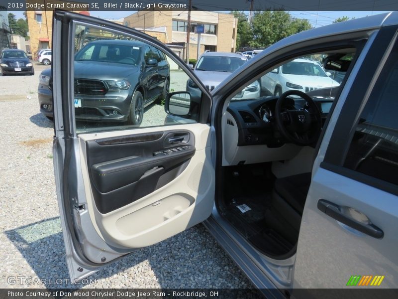 Billet / Black/Light Graystone 2019 Dodge Grand Caravan SE