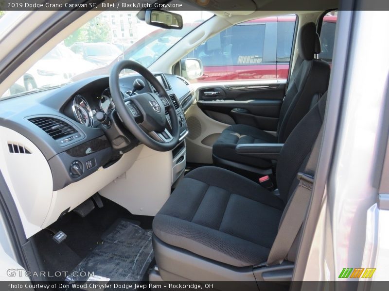Billet / Black/Light Graystone 2019 Dodge Grand Caravan SE