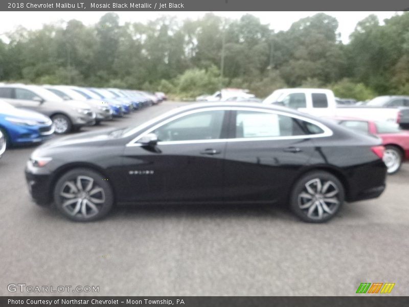 Mosaic Black Metallic / Jet Black 2018 Chevrolet Malibu LT