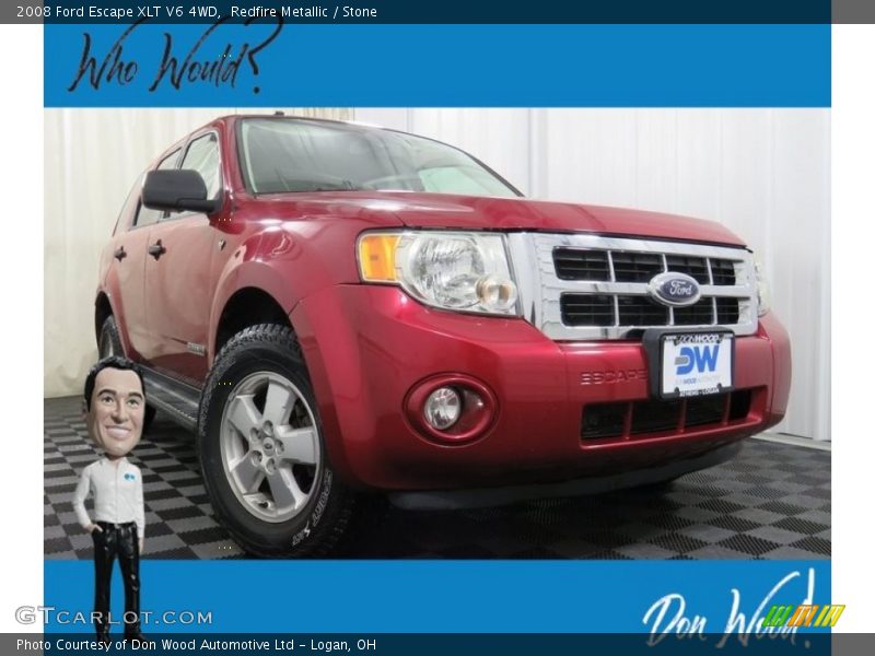 Redfire Metallic / Stone 2008 Ford Escape XLT V6 4WD