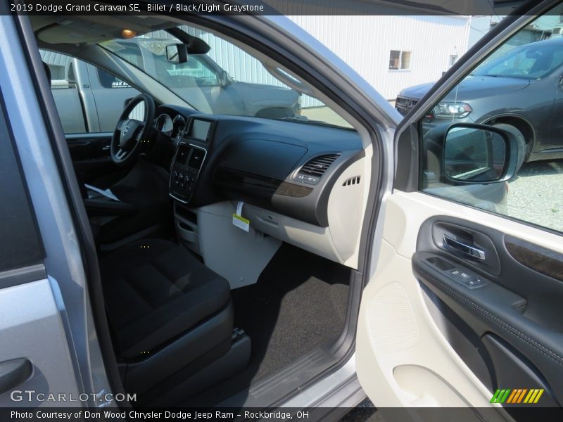 Billet / Black/Light Graystone 2019 Dodge Grand Caravan SE