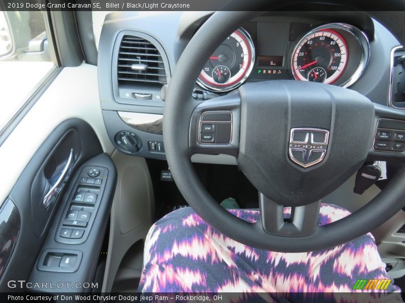 Billet / Black/Light Graystone 2019 Dodge Grand Caravan SE