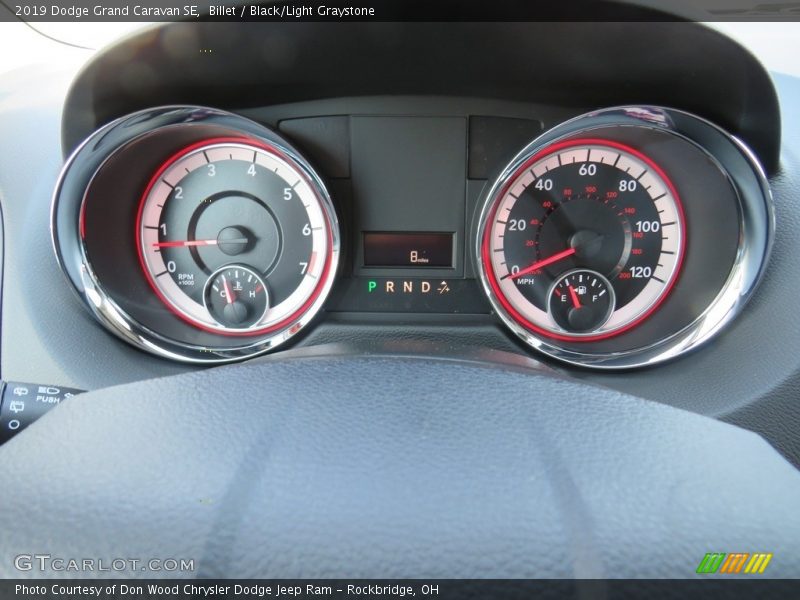 Billet / Black/Light Graystone 2019 Dodge Grand Caravan SE