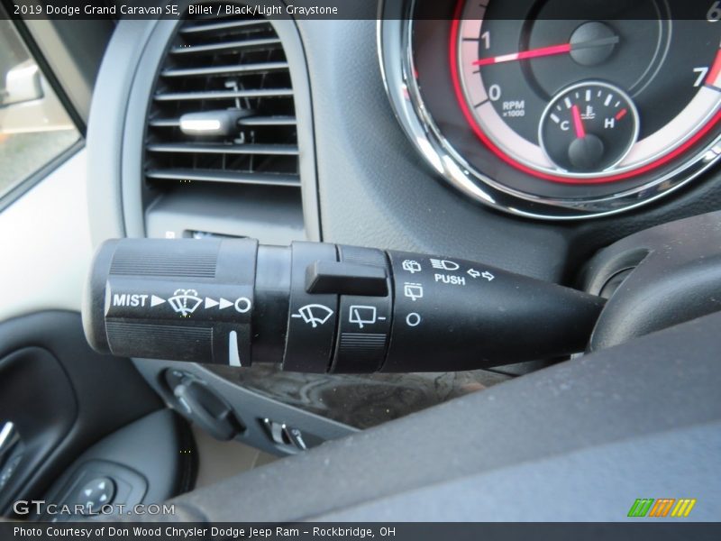 Billet / Black/Light Graystone 2019 Dodge Grand Caravan SE