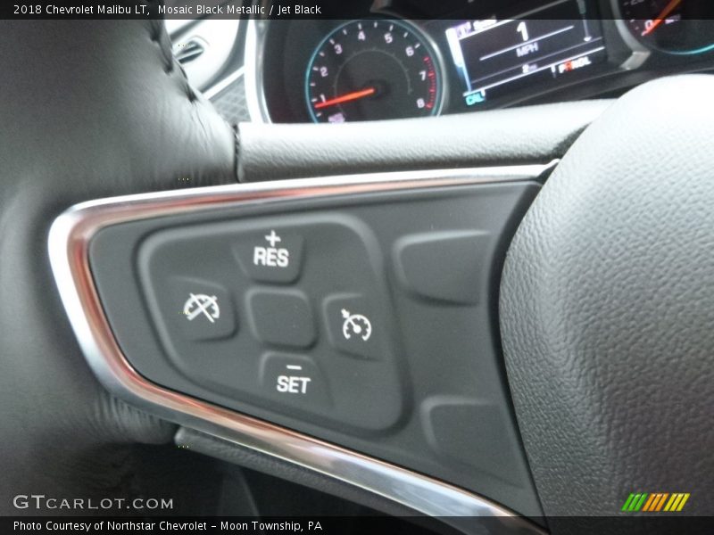 Mosaic Black Metallic / Jet Black 2018 Chevrolet Malibu LT