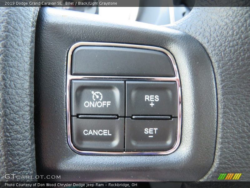 Billet / Black/Light Graystone 2019 Dodge Grand Caravan SE