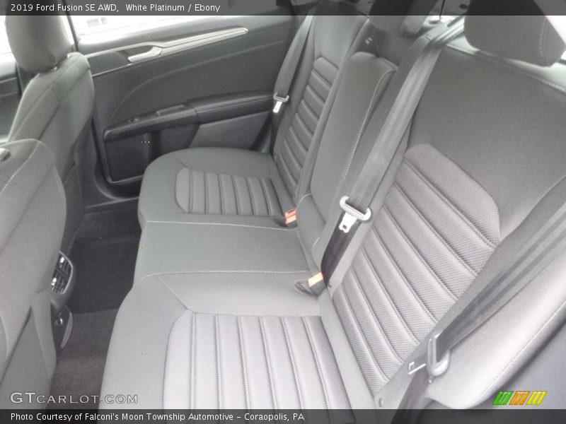 Rear Seat of 2019 Fusion SE AWD