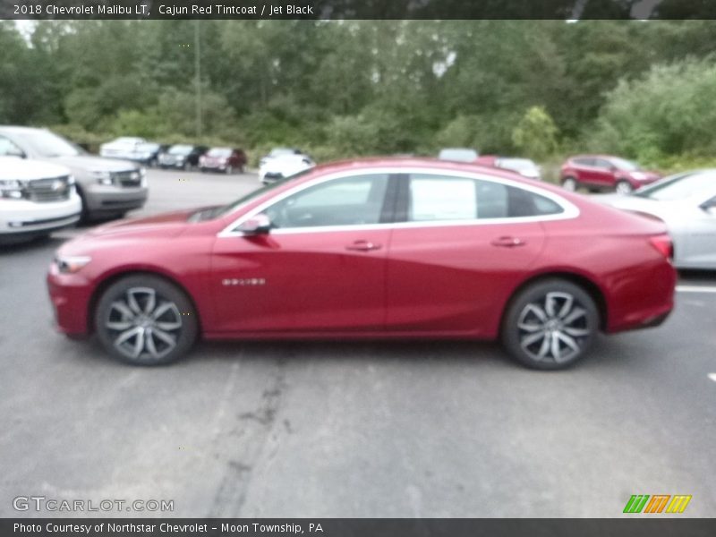 Cajun Red Tintcoat / Jet Black 2018 Chevrolet Malibu LT