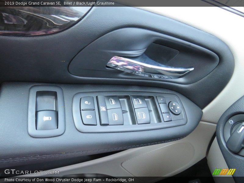 Billet / Black/Light Graystone 2019 Dodge Grand Caravan SE