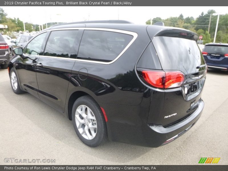 Brilliant Black Crystal Pearl / Black/Alloy 2019 Chrysler Pacifica Touring Plus