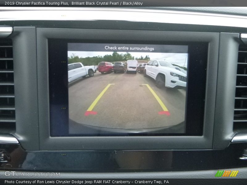 Brilliant Black Crystal Pearl / Black/Alloy 2019 Chrysler Pacifica Touring Plus