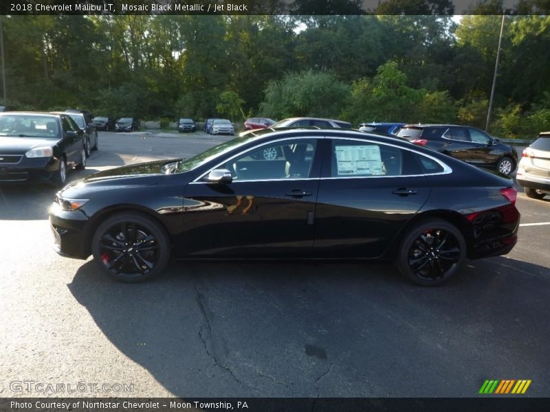 Mosaic Black Metallic / Jet Black 2018 Chevrolet Malibu LT