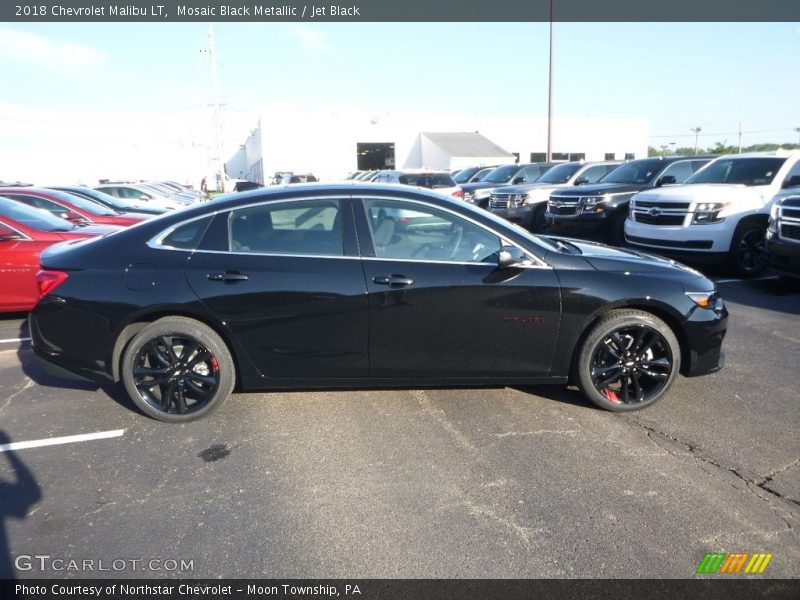Mosaic Black Metallic / Jet Black 2018 Chevrolet Malibu LT